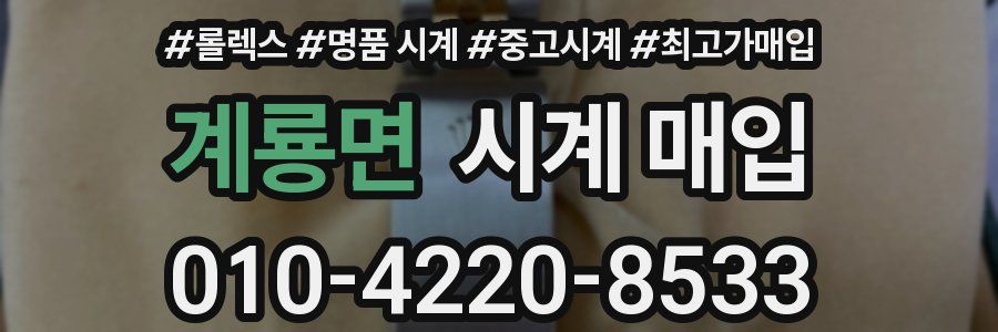 계룡면 시계 매입