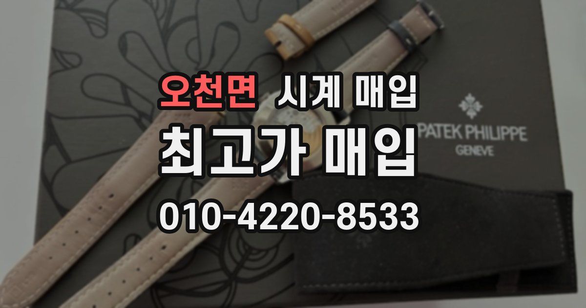 오천면 시계 매입