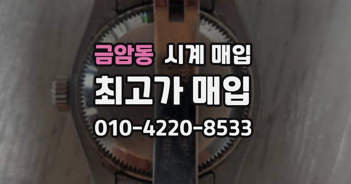 금암동 시계 매입