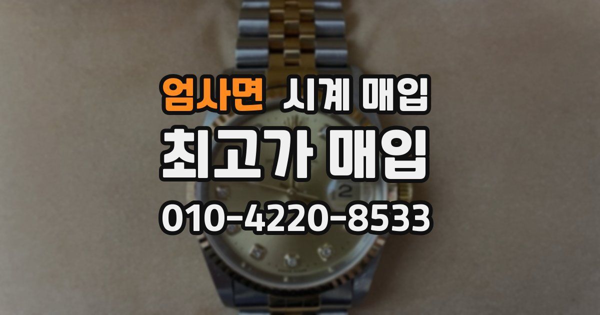 엄사면 시계 매입