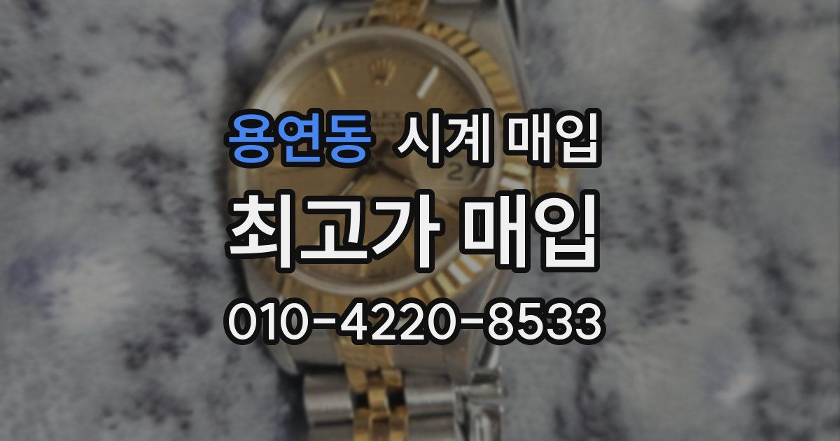 용연동 시계 매입