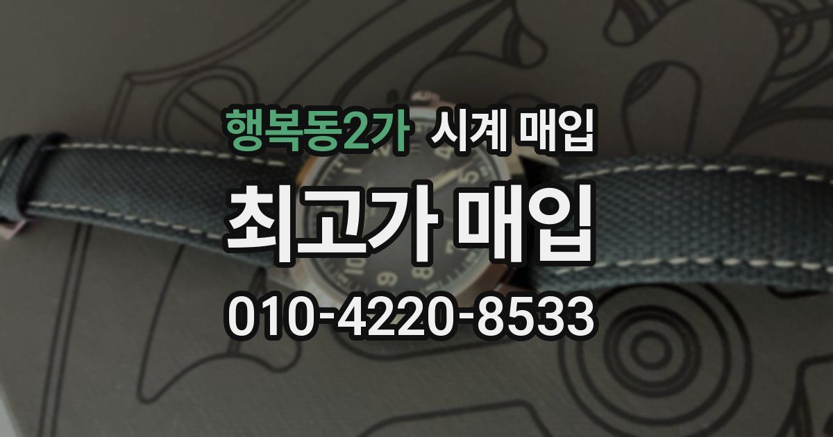 행복동2가 시계 매입