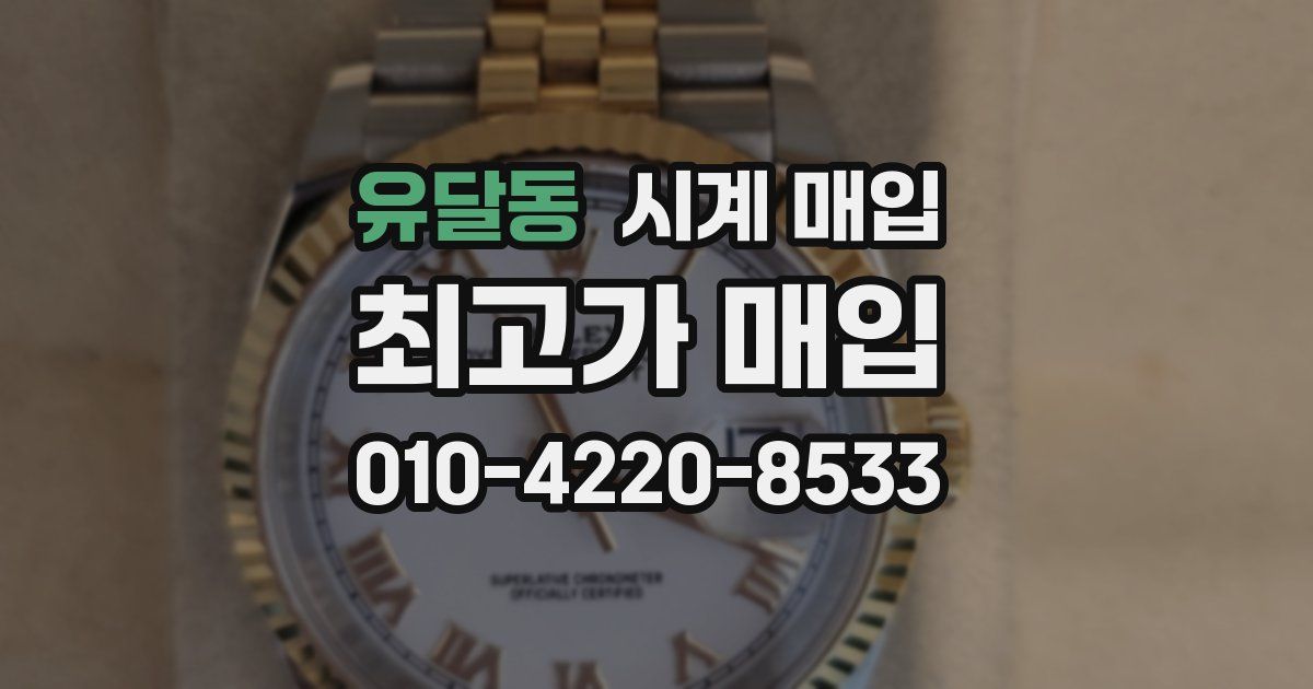 유달동 시계 매입