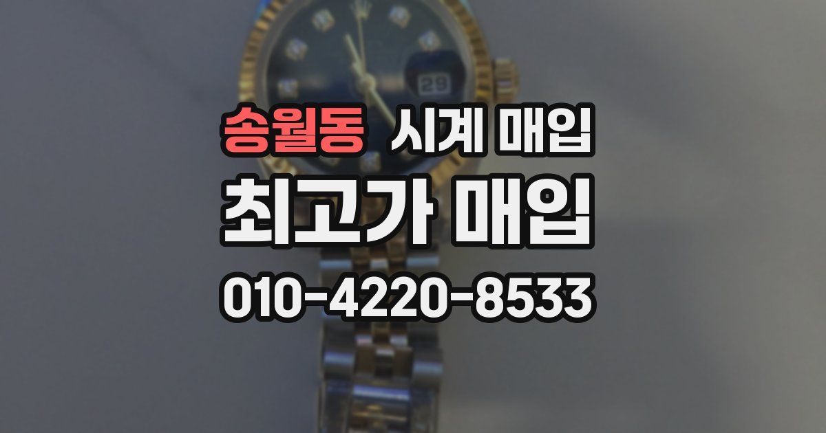송월동 시계 매입