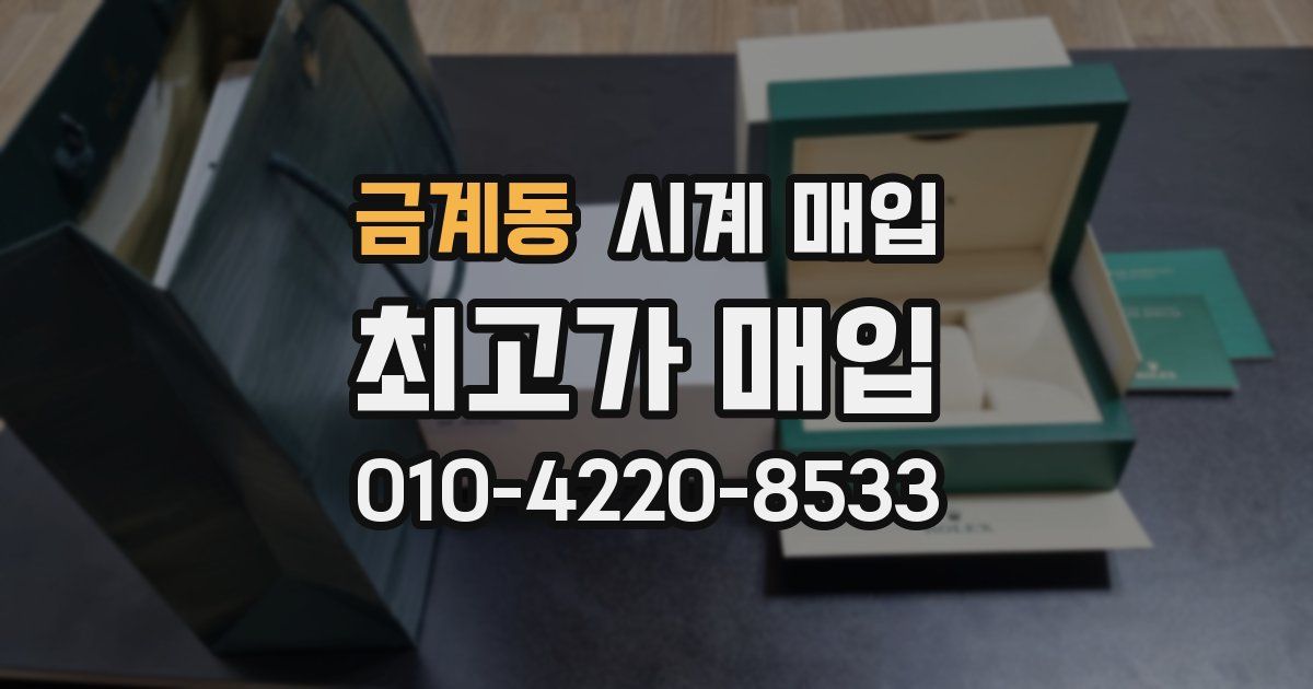 금계동 시계 매입