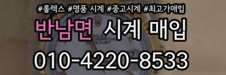 반남면 시계 매입