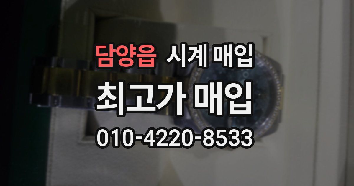 담양읍 시계 매입