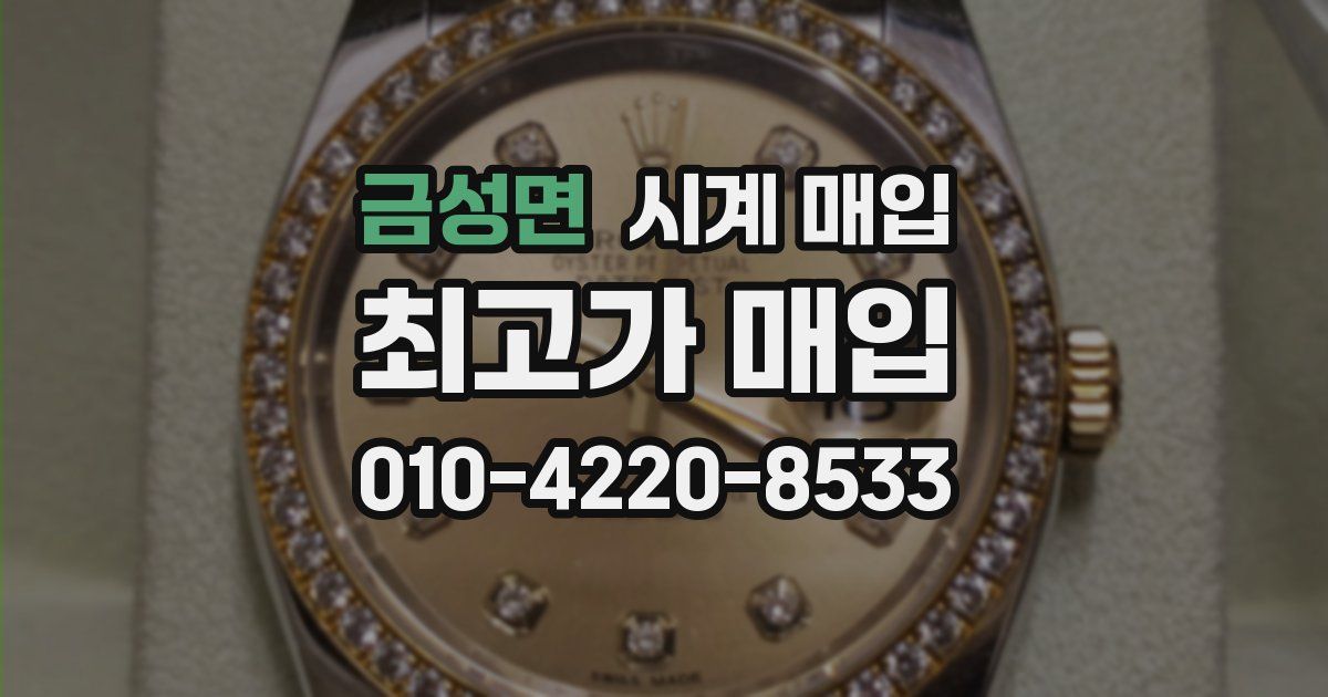 금성면 시계 매입