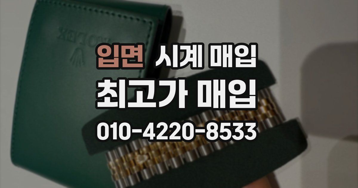 입면 시계 매입