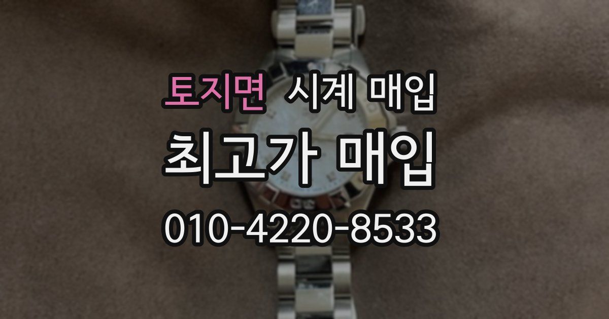 토지면 시계 매입