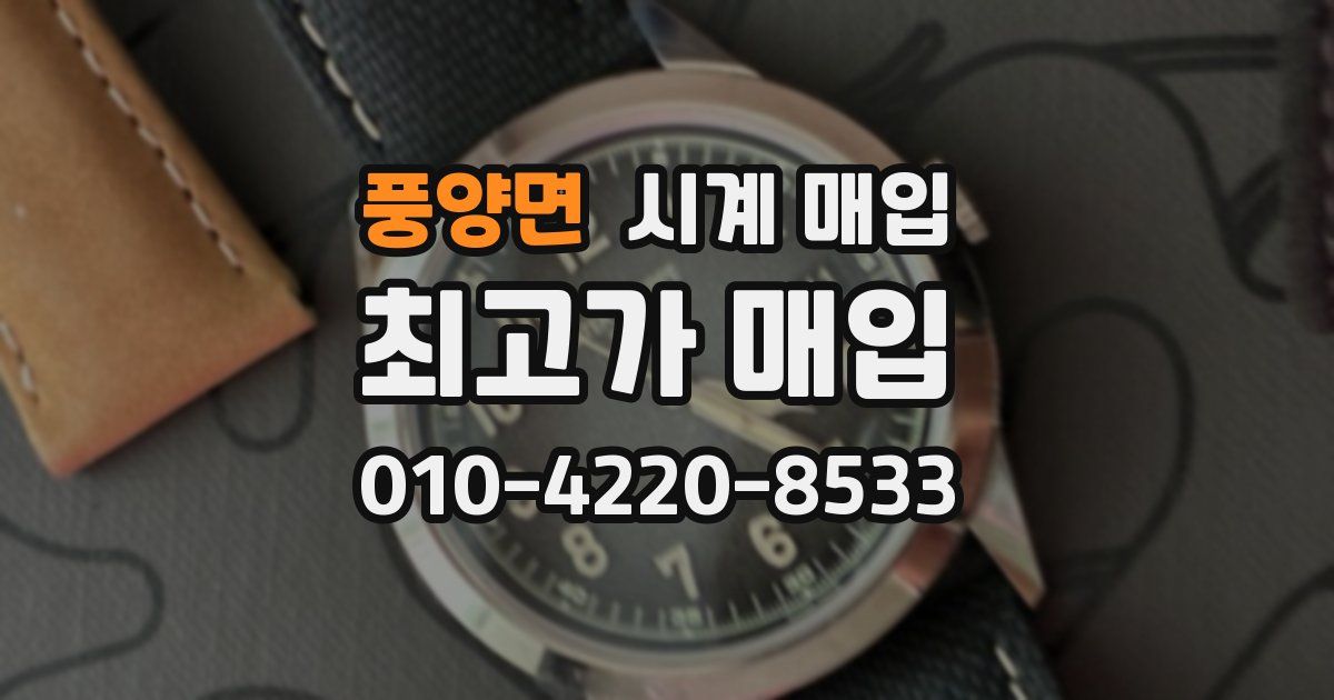 풍양면 시계 매입
