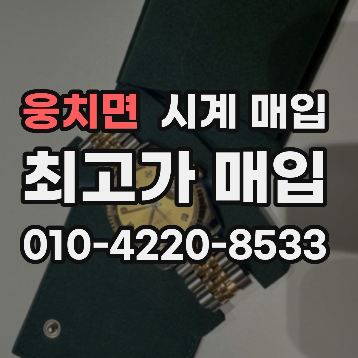 웅치면 시계 매입
