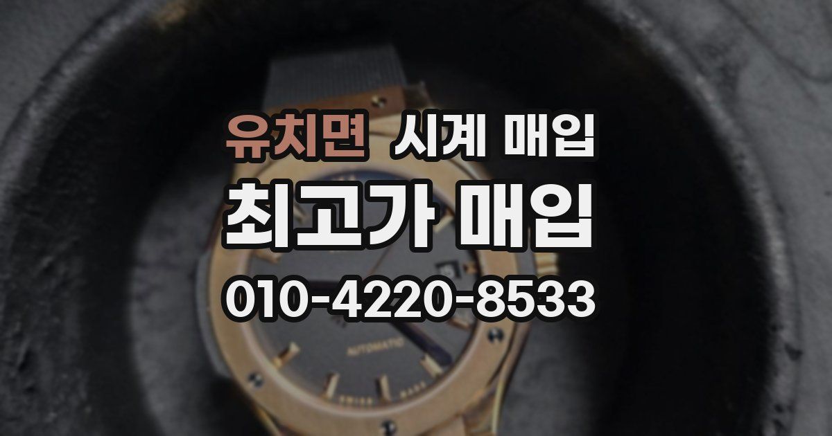 유치면 시계 매입