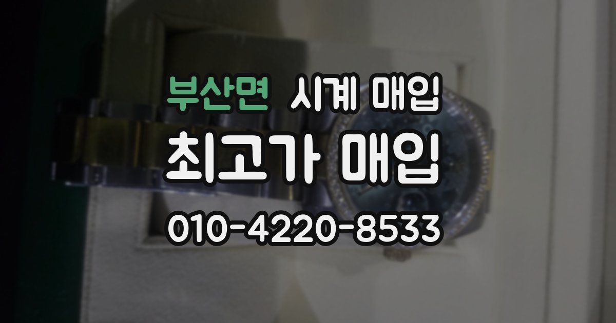 부산면 시계 매입