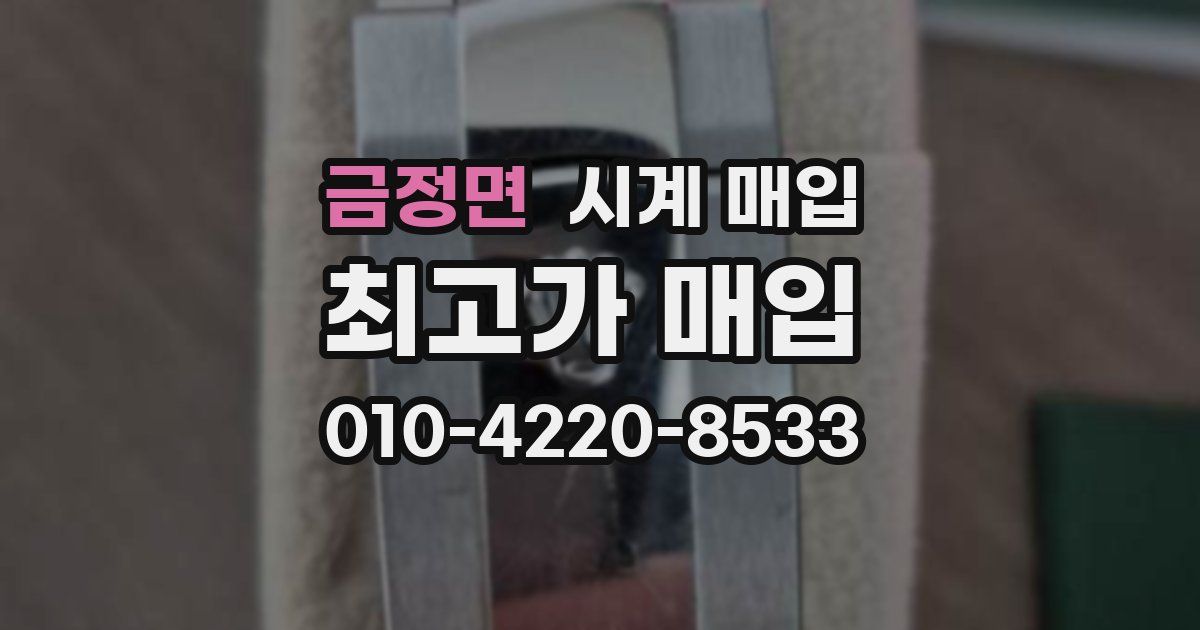 금정면 시계 매입