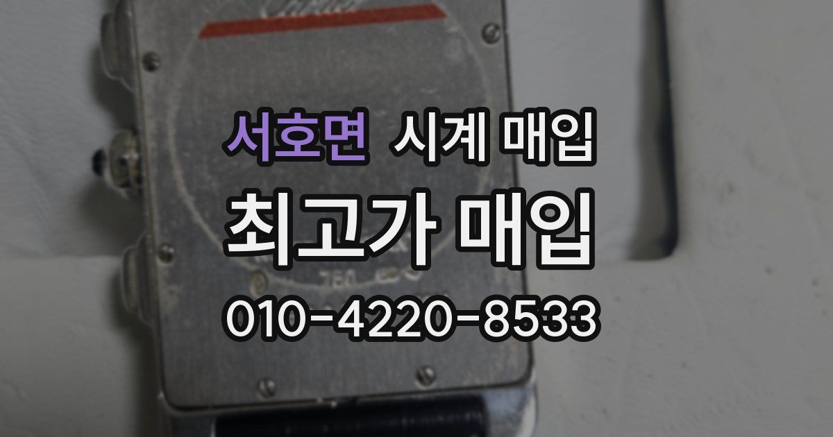 서호면 시계 매입