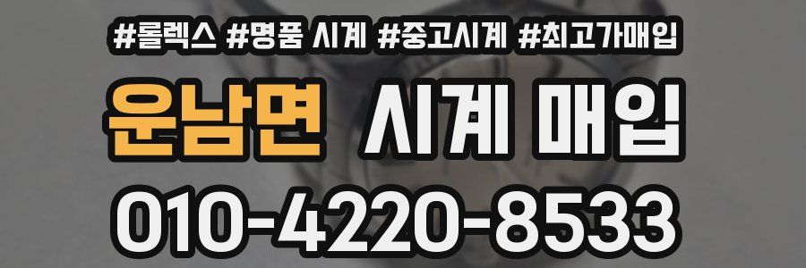 운남면 시계 매입