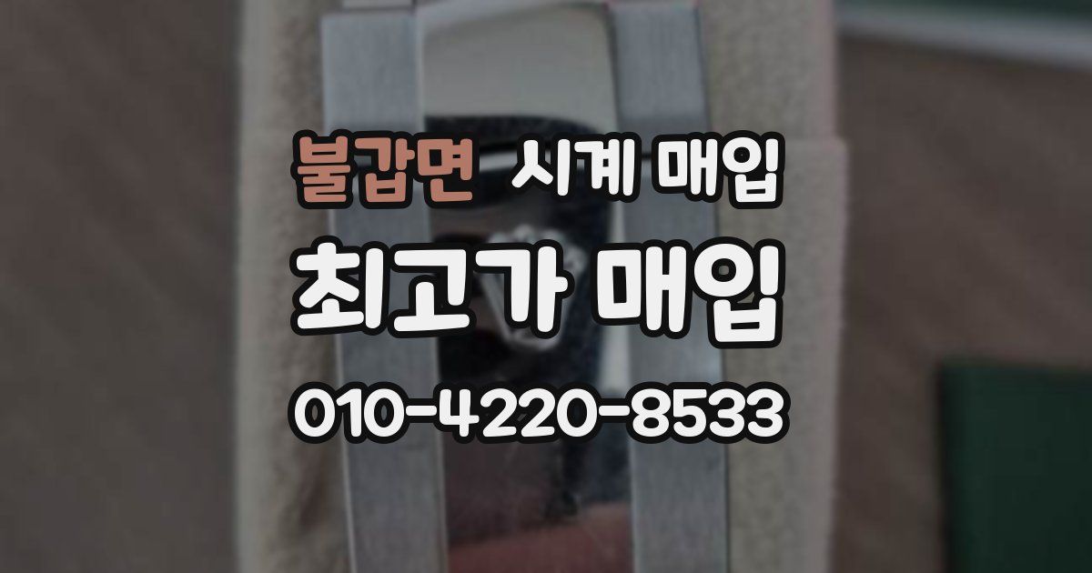 불갑면 시계 매입