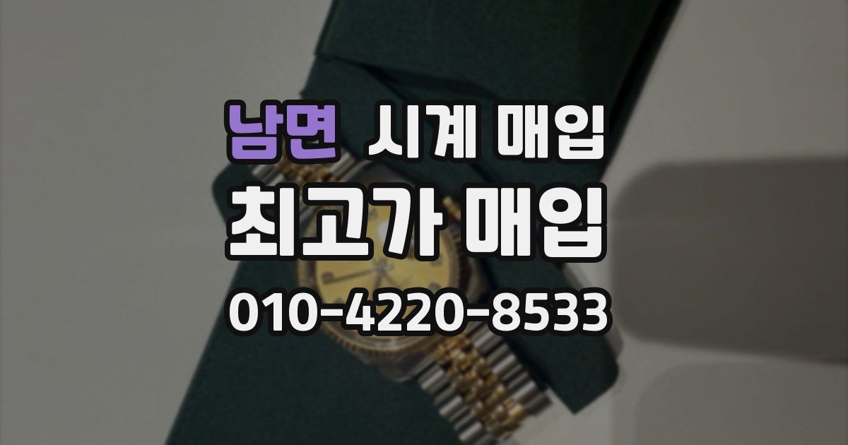 남면 시계 매입