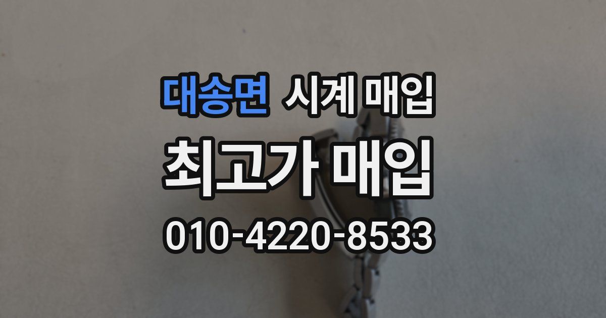 대송면 시계 매입