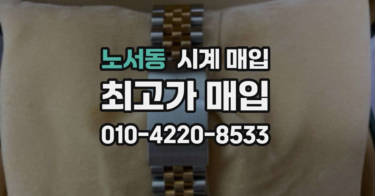 노서동 시계 매입