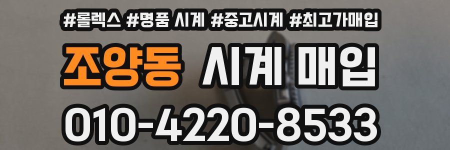 조양동 시계 매입