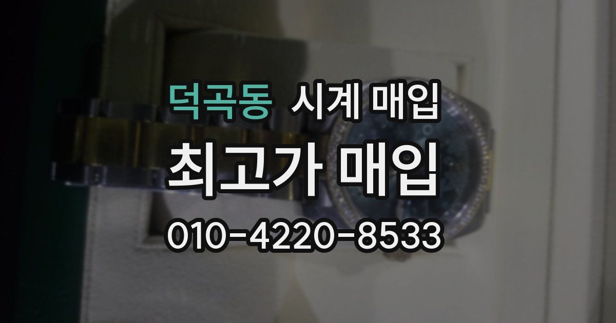 덕곡동 시계 매입