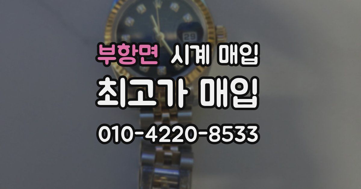 부항면 시계 매입