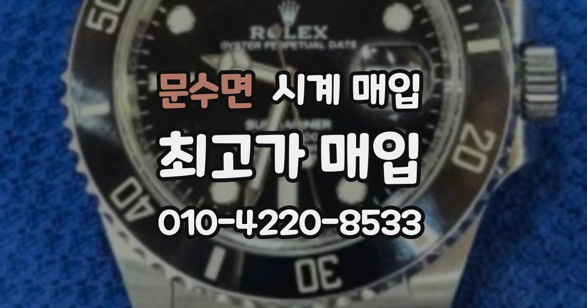 문수면 시계 매입