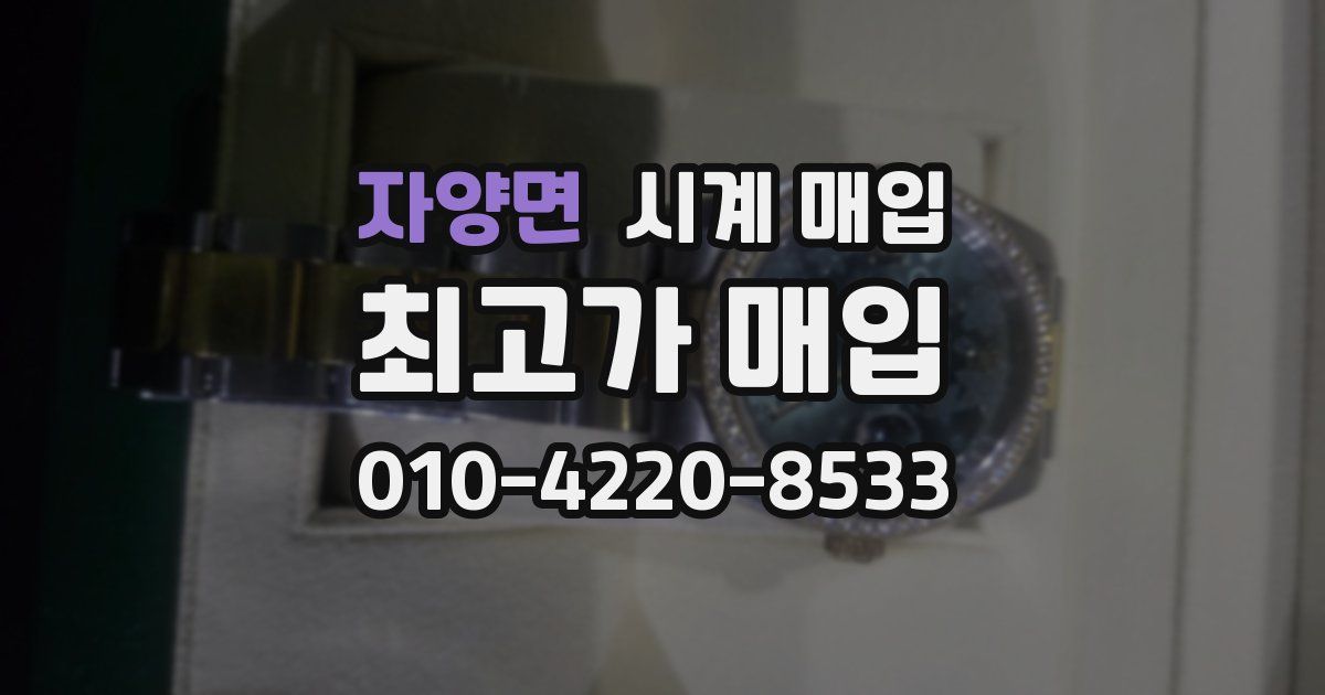 자양면 시계 매입