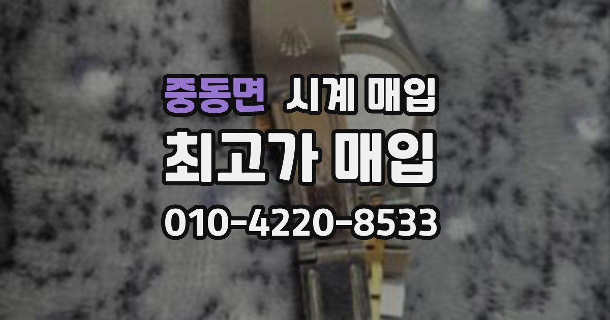 중동면 시계 매입