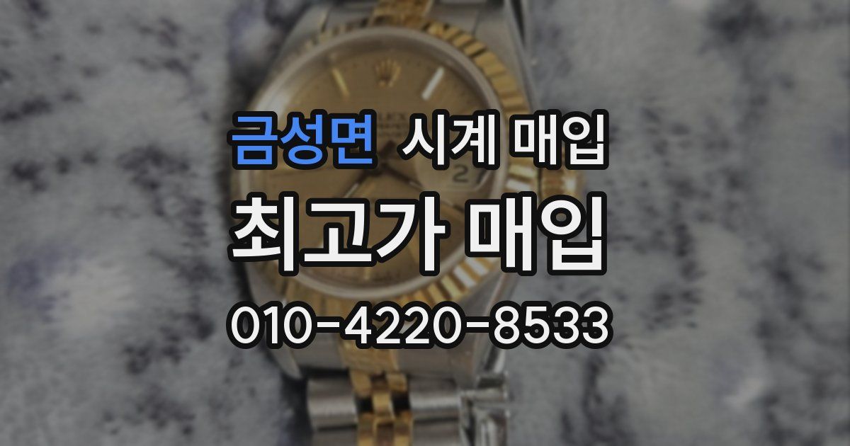 금성면 시계 매입