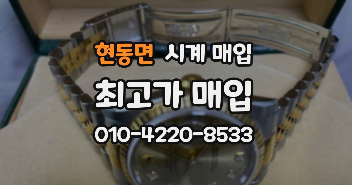 현동면 시계 매입