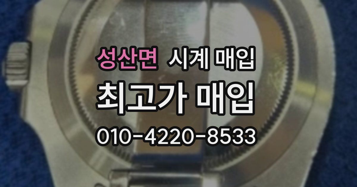 성산면 시계 매입