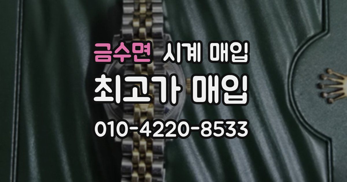 금수면 시계 매입