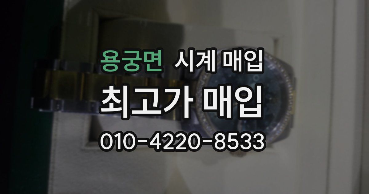 용궁면 시계 매입