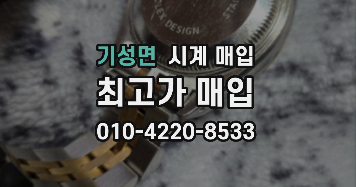 기성면 시계 매입