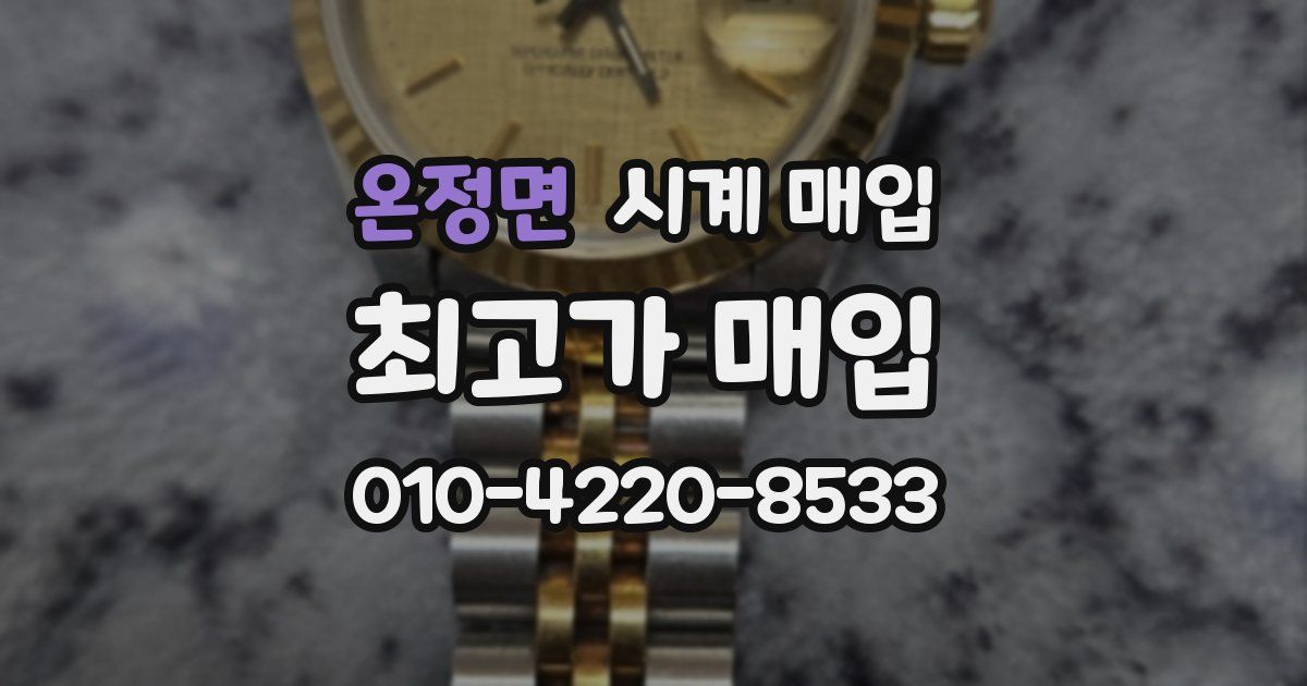 온정면 시계 매입