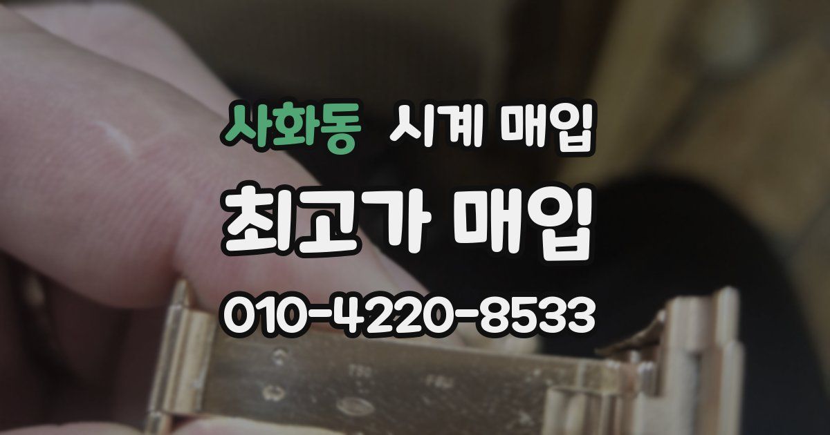 사화동 시계 매입
