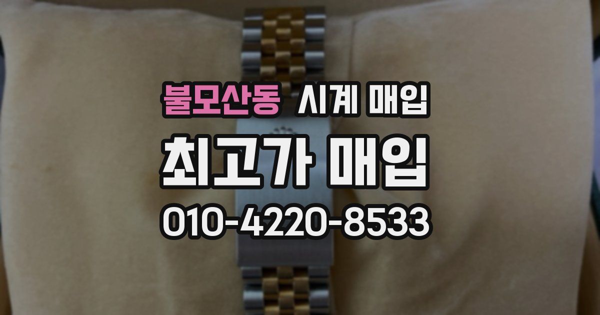 불모산동 시계 매입