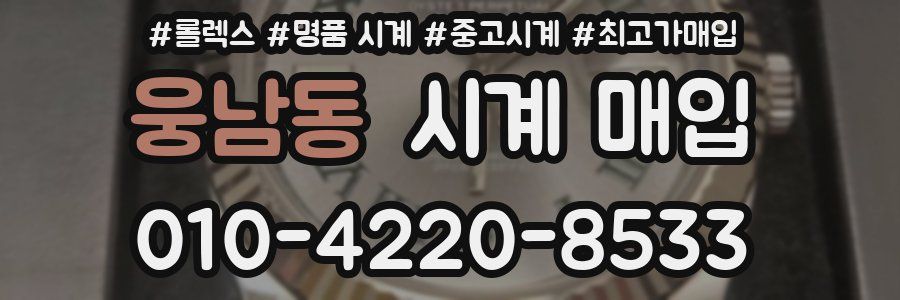 웅남동 시계 매입