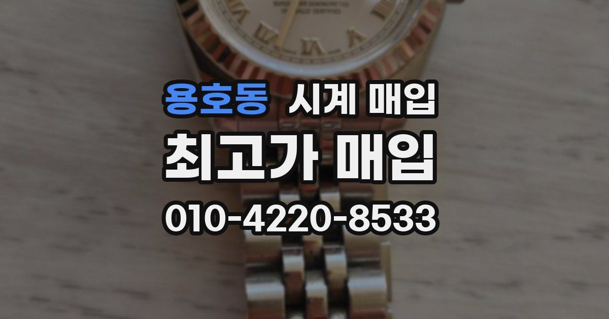 용호동 시계 매입