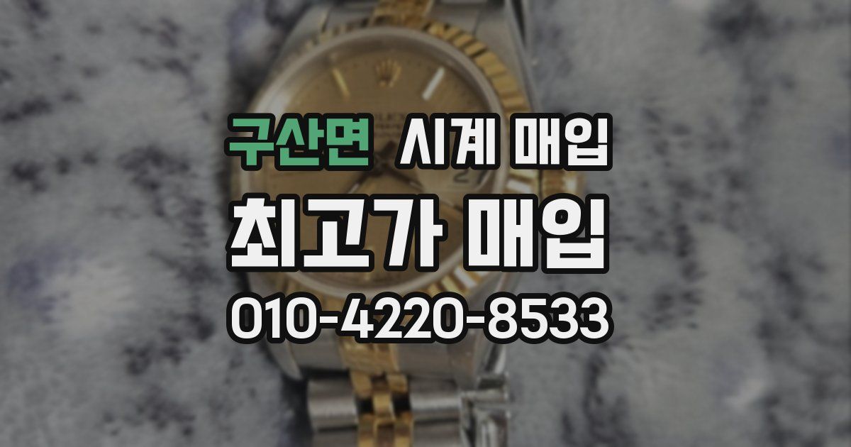 구산면 시계 매입