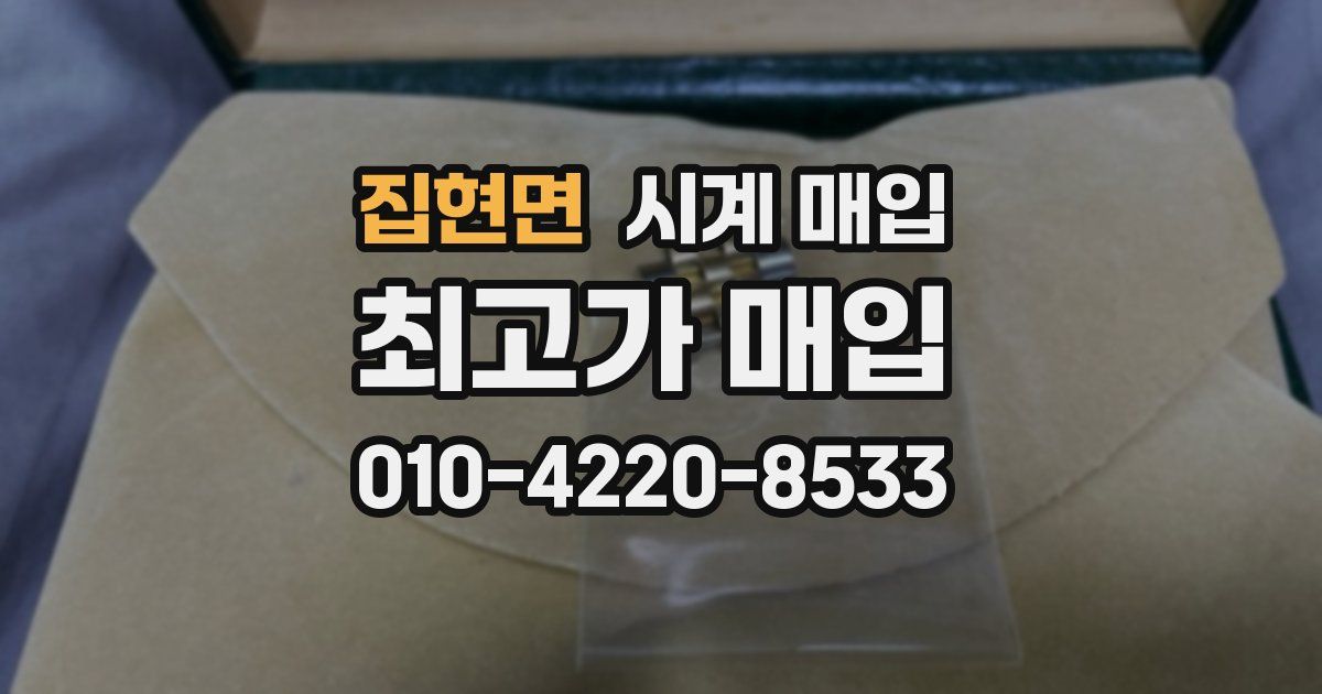 집현면 시계 매입