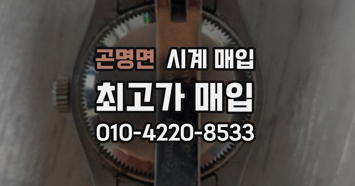 곤명면 시계 매입