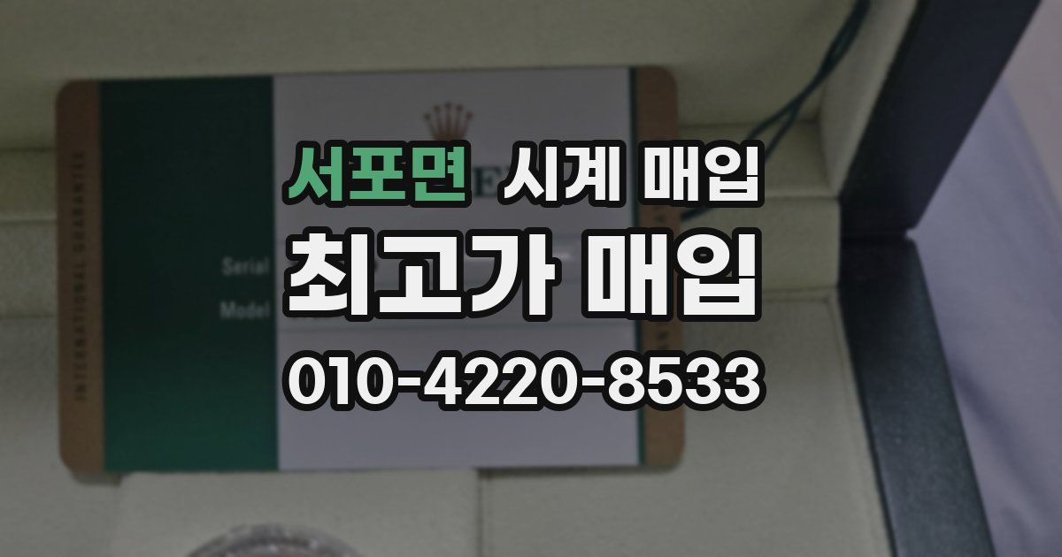 서포면 시계 매입