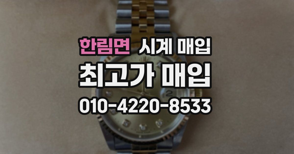 한림면 시계 매입