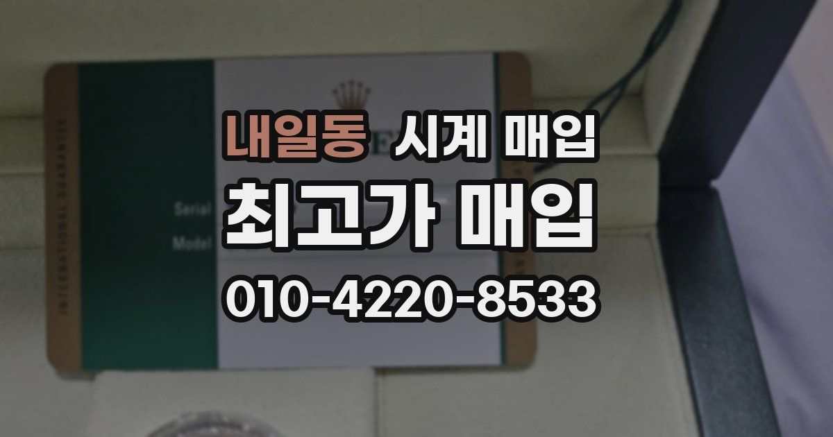 내일동 시계 매입