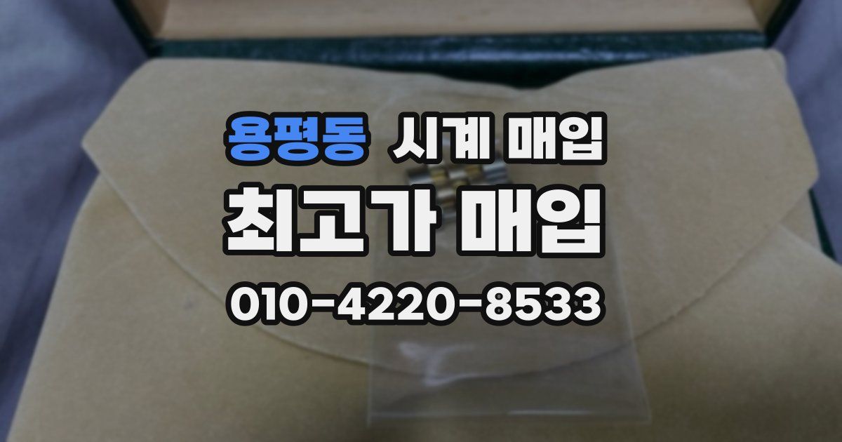 용평동 시계 매입