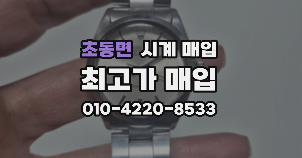 초동면 시계 매입